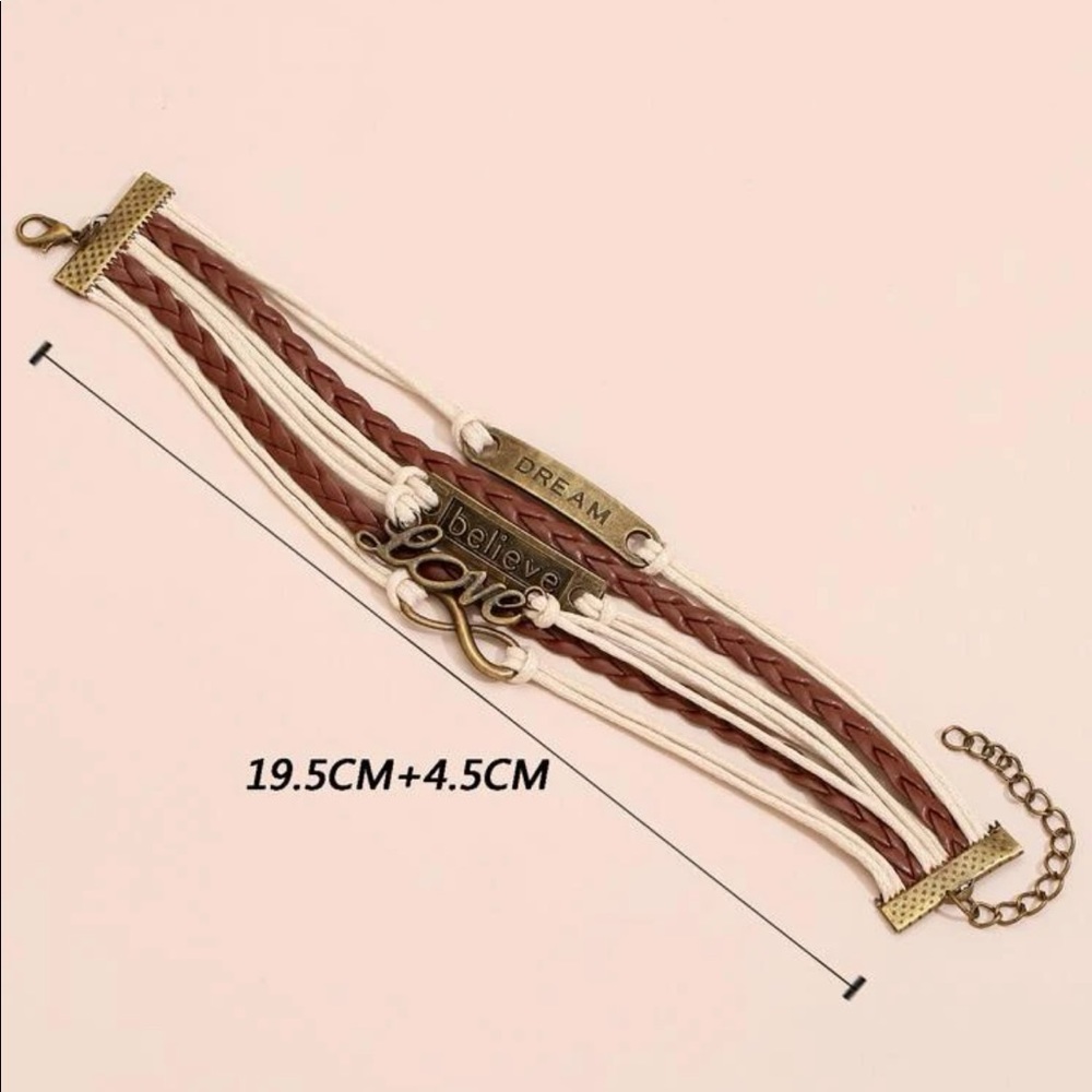 Letter Decor Braided Bracelet - Picture 3 of 3